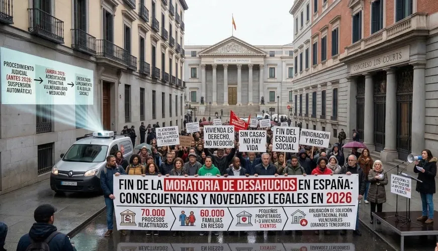Fin de la moratoria de desahucios en España