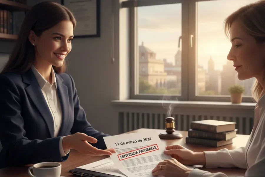 sentencia favorable